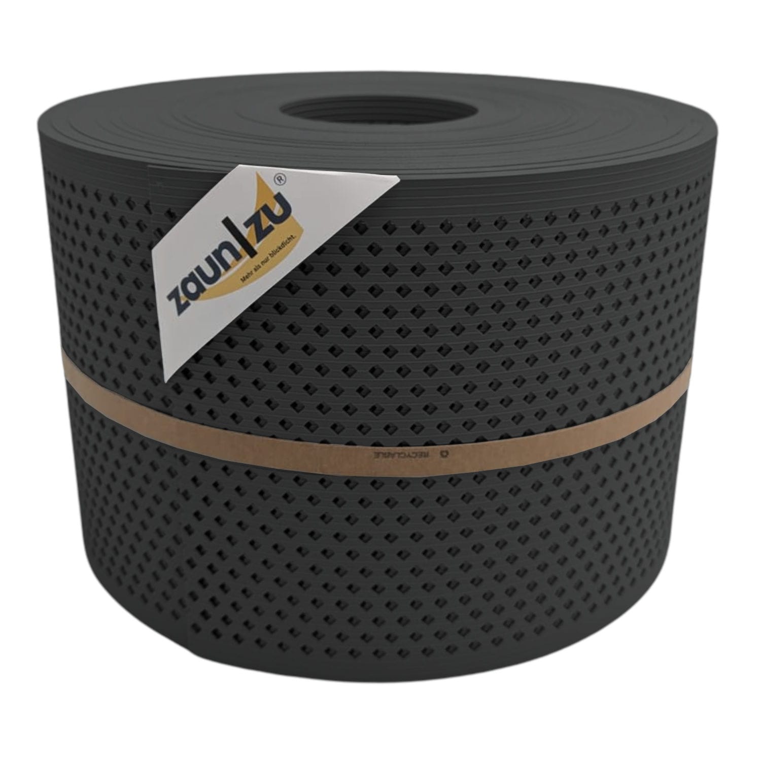 zaun|zu&reg; Sichtschutz Rille Gelocht Diamant Muster f&uuml;r Doppelstabmatten Anthrazit 50m 