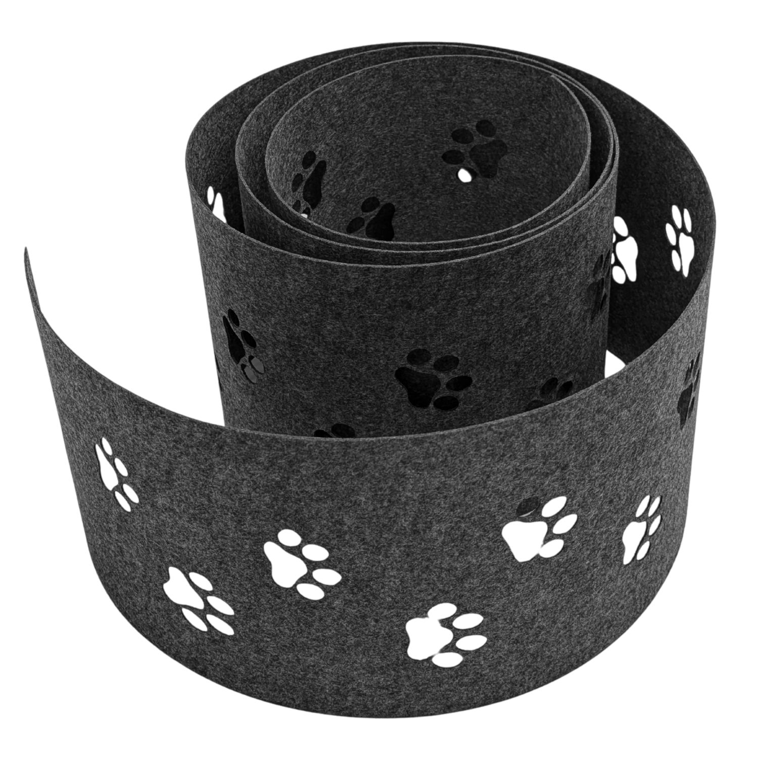 zaun|zu&reg; Sichtschutzstreifen Design Vlies Dekor Tapsi Einzelstreifen Anthrazitgrau 2,55m 