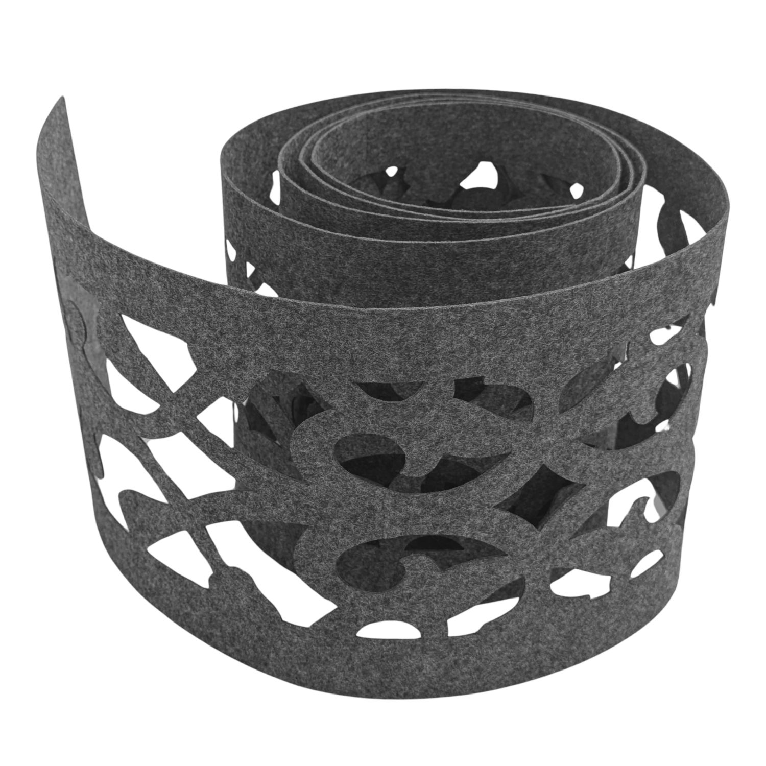 zaun|zu&reg; Sichtschutzstreifen Design Vlies Dekor Orient Einzelstreifen Anthrazitgrau 2,55m 
