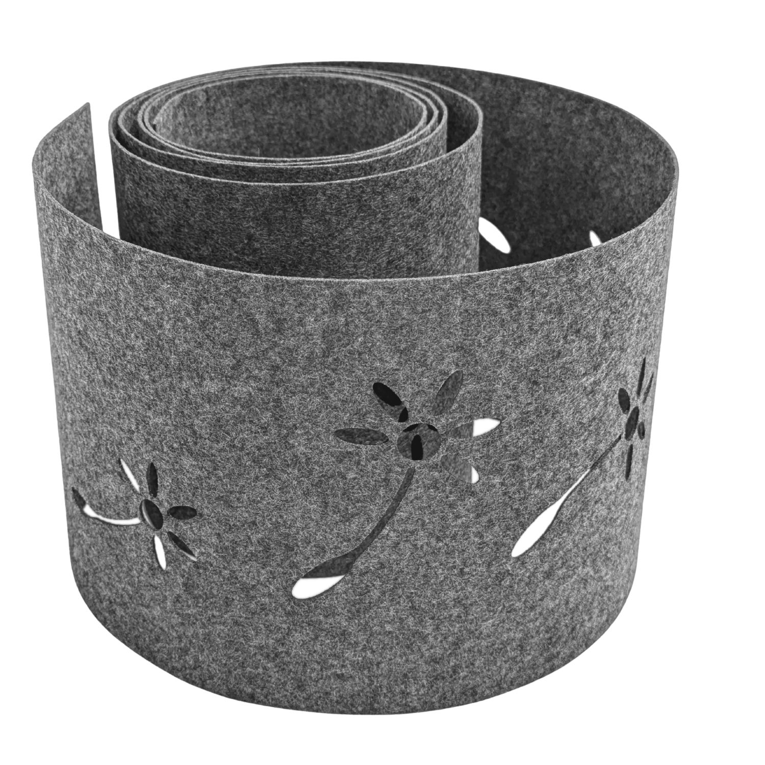 zaun|zu&reg; Sichtschutzstreifen Design Vlies Dekor Pusteblume Einzelstreifen Hellgrau 2,55m 