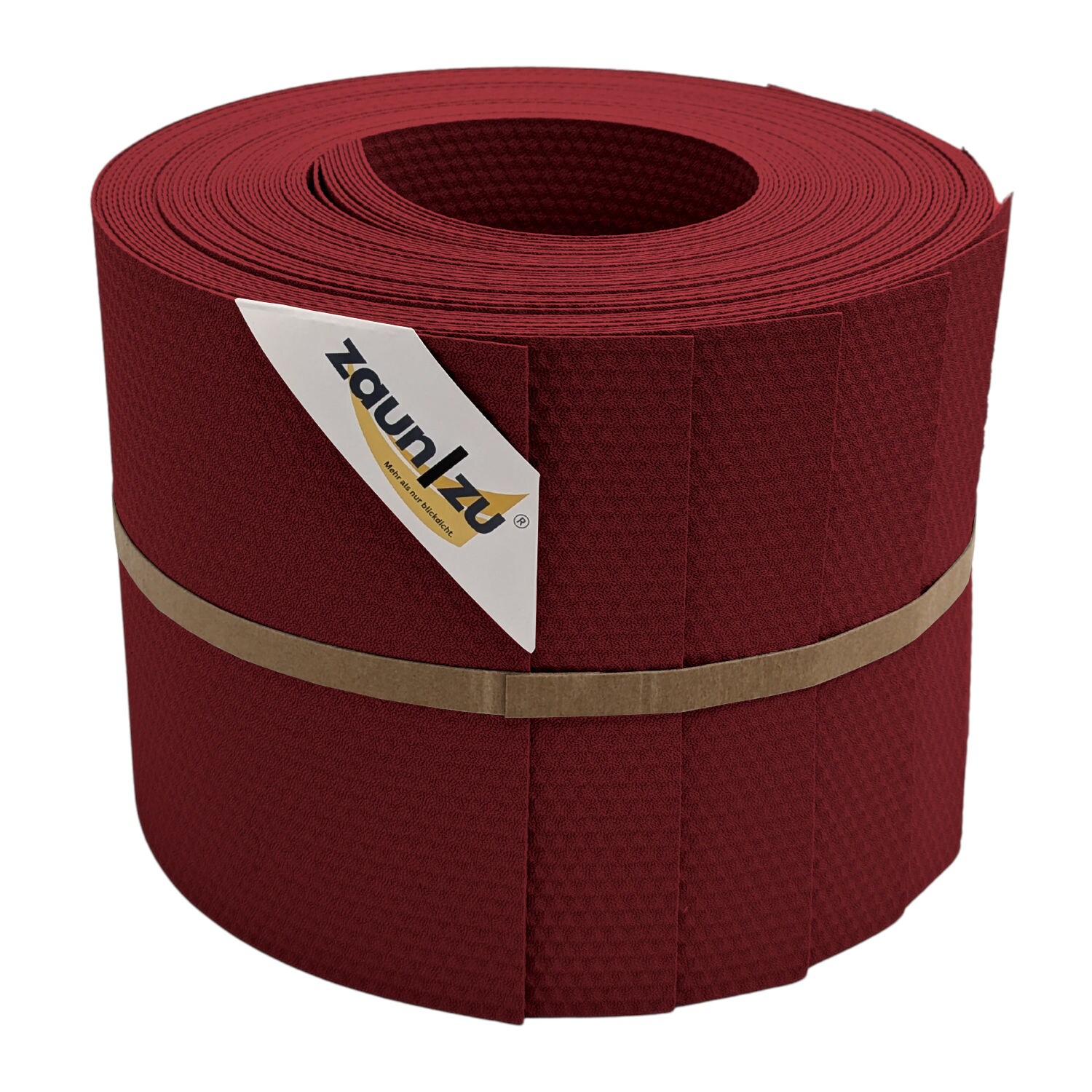 zaun|zu&reg; Sichtschutzstreifen Delux-P Einzelstreifen Wabenstruktur Bordeauxrot 10x 2,55m 