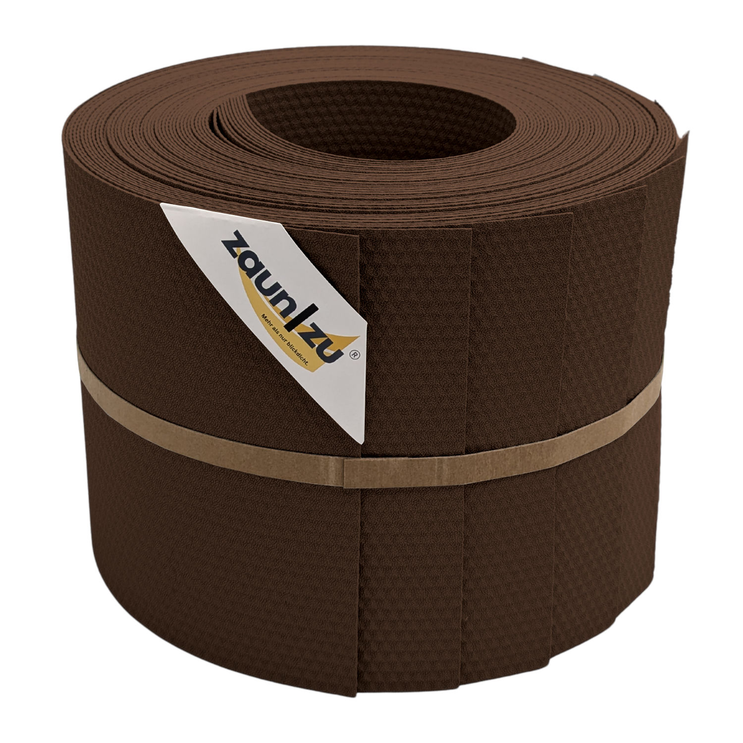 zaun|zu&reg; Sichtschutzstreifen Delux-P Einzelstreifen Wabenstruktur Braun 10x 2,55m 