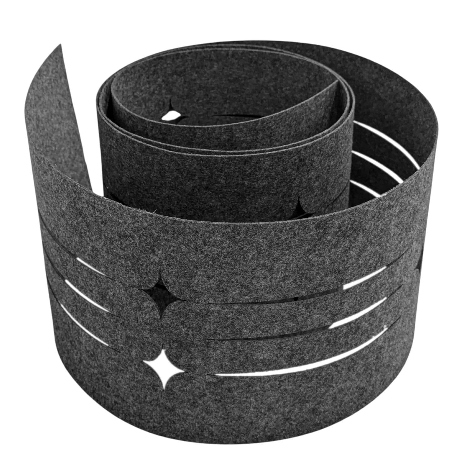 zaun|zu&reg; Sichtschutz Design Vlies Dekor Starline Einzelstreifen Anthrazitgrau 2,55m 