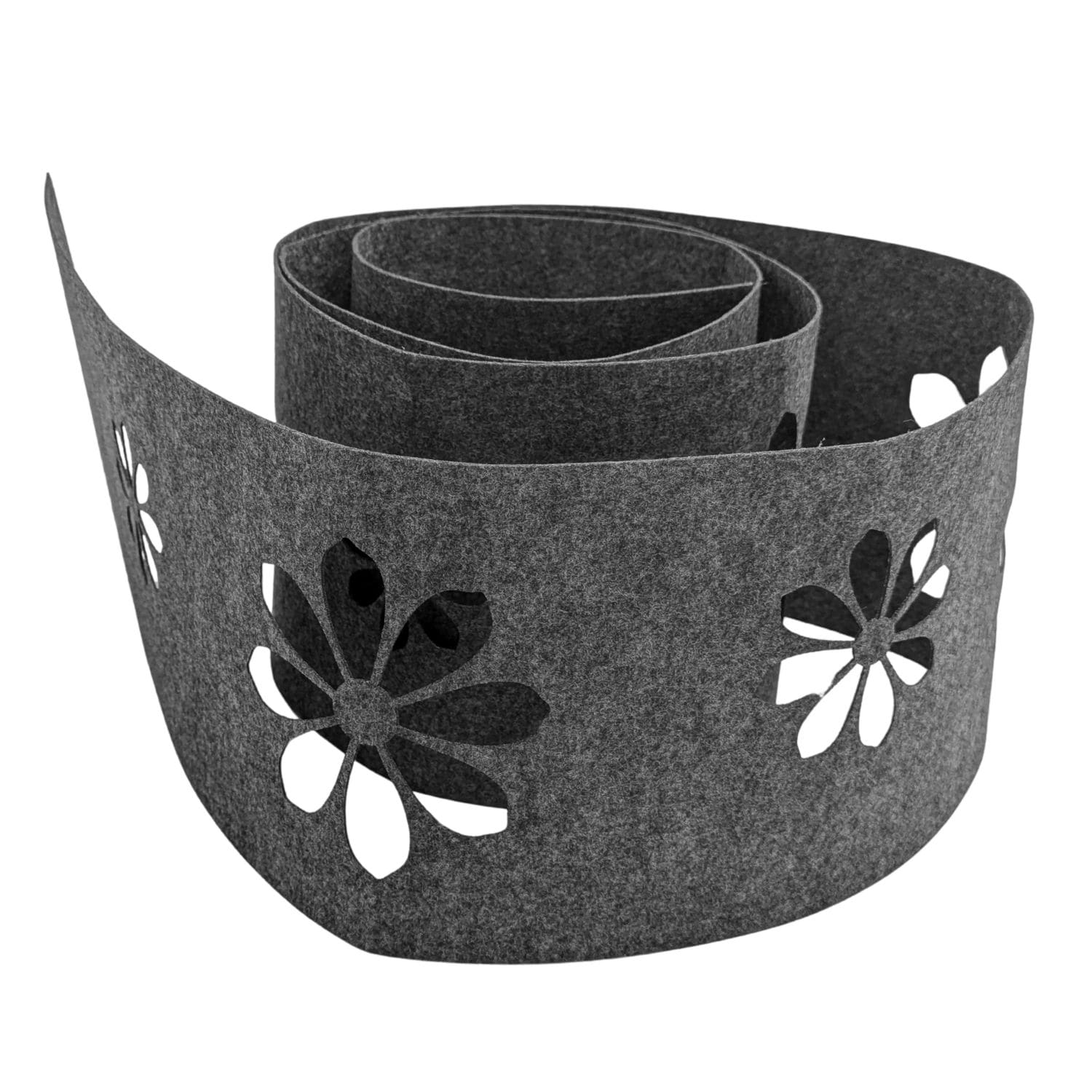 zaun|zu&reg; Sichtschutzstreifen Design Vlies Dekor Sonnenblume Einzelstreifen Anthrazitgrau 2,55m 
