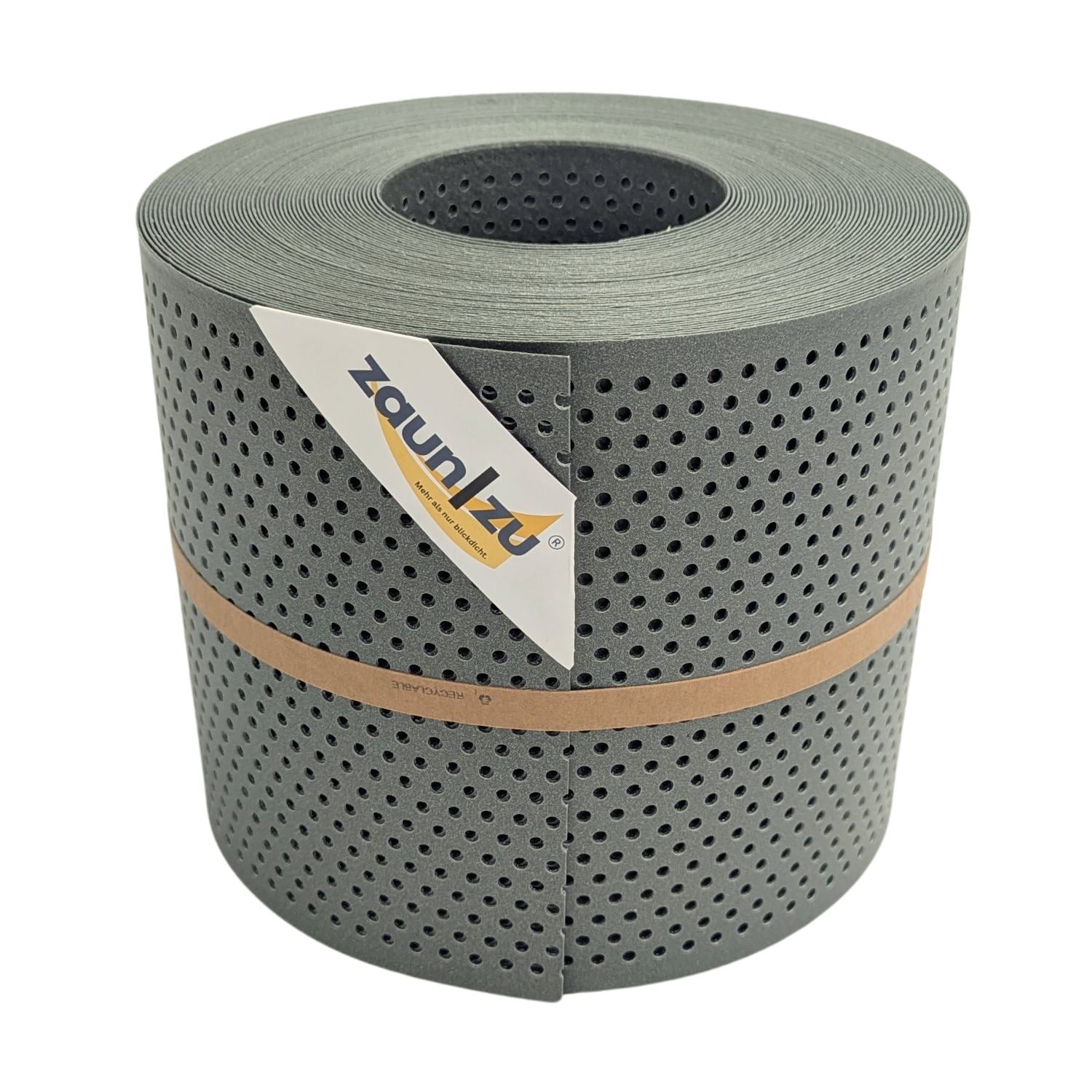 zaun|zu&reg; Sichtschutzstreifen Polyal ECO Gelocht 20 Prozent Streifen Salbei 26m 