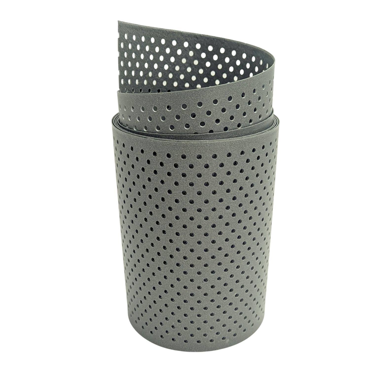 zaun|zu&reg; Sichtschutz Polyal ECO Gelocht 15 Prozent Streifen Salbei 2,55m 