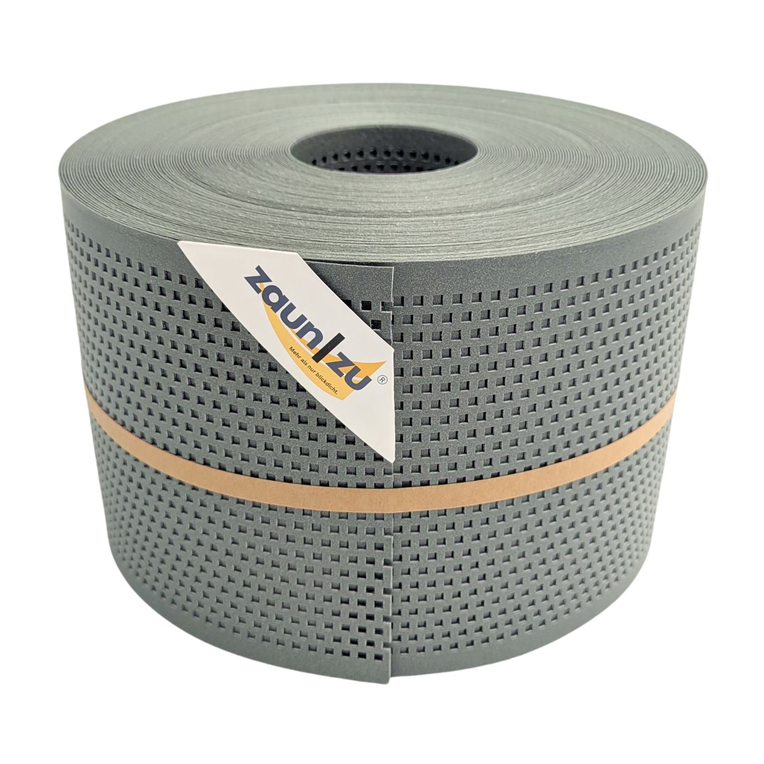 zaun|zu&reg; Sichtschutzstreifen Polyal ECO Gelocht QUADRAT Streifen Salbei 50m 