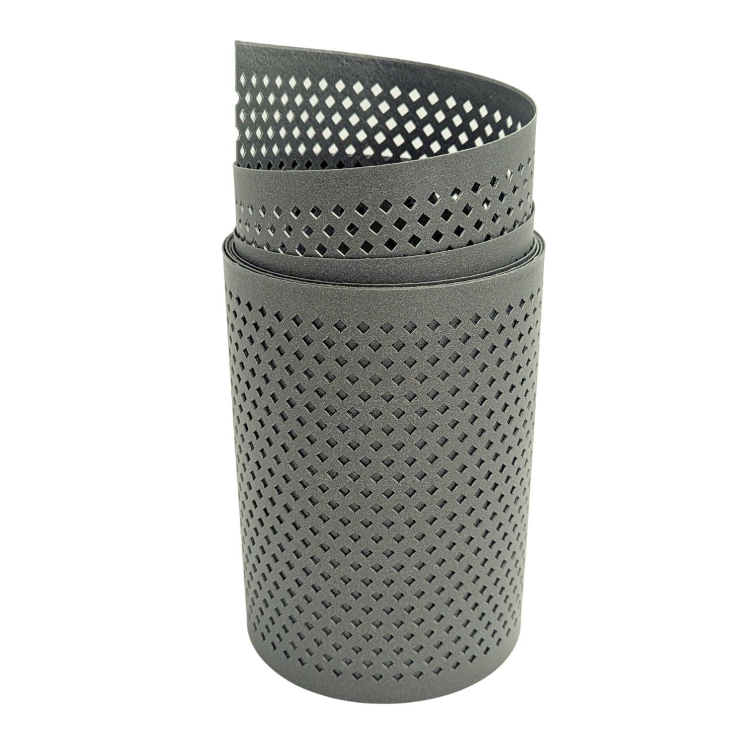 zaun|zu&reg; Sichtschutzstreifen Polyal ECO Gelocht DIAMANT Streifen Salbei  2,55m 