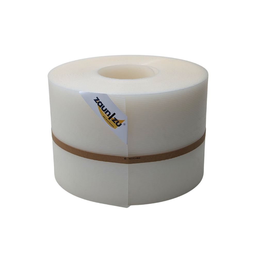 zaun|zu&reg; Sichtschutz Rille PP f&uuml;r Doppelstabmatte Zaunblende Milchglas-Optik, 50m 