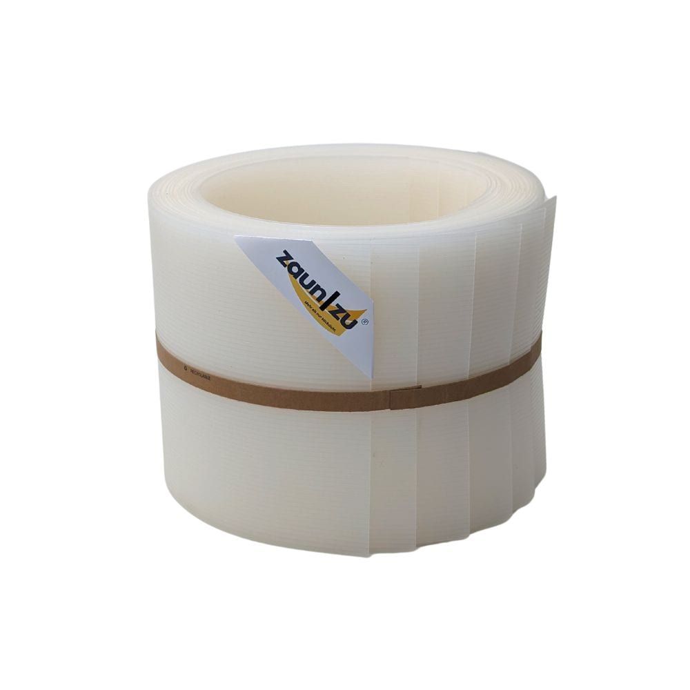 zaun|zu&reg; Sichtschutzstreifen Rille 10x Einzelstreifen 2,55m Sichtschutz Milchglas-Optik, 10 x 2,55m 