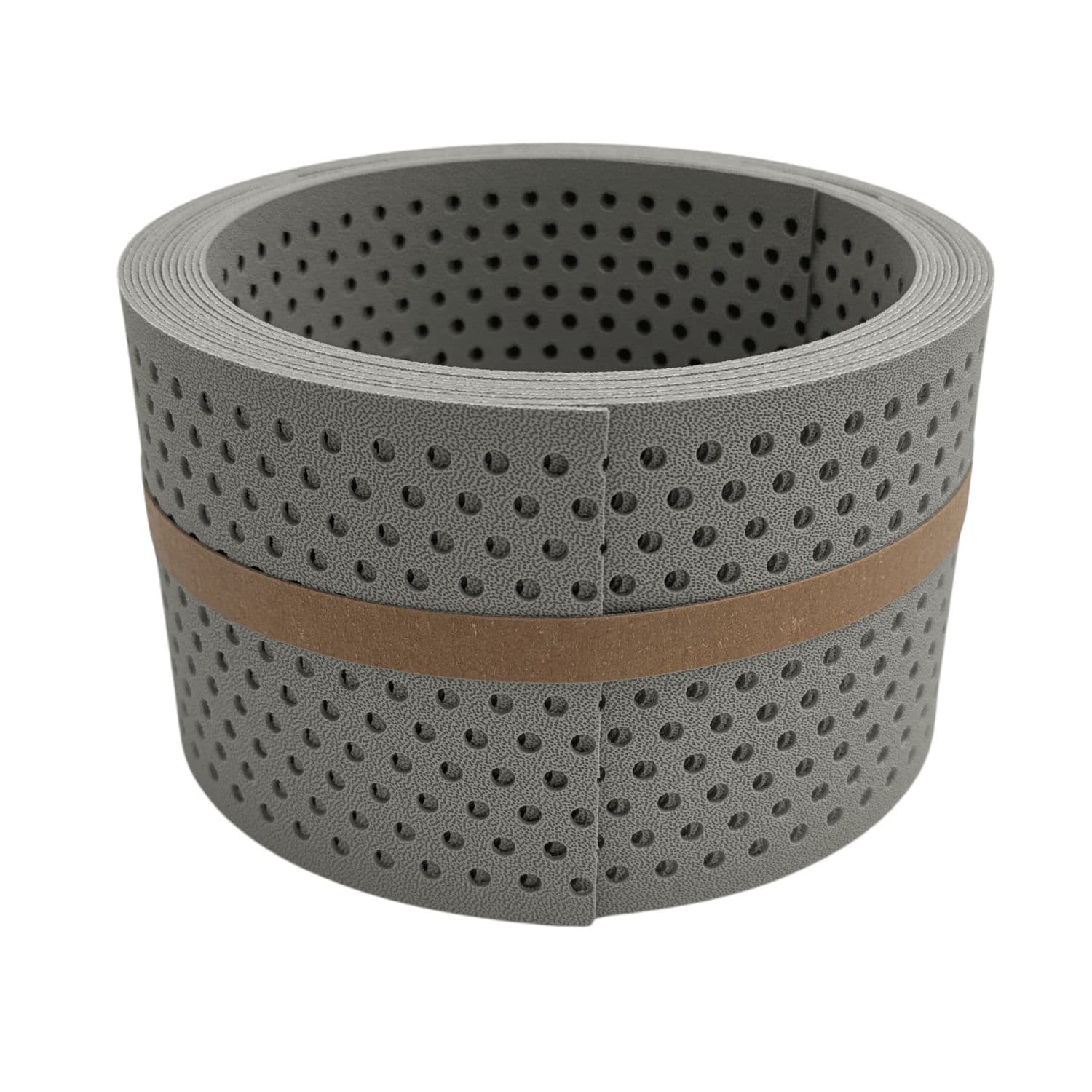 zaun|zu&reg; Sichtschutzstreifen Premium Halbe Set gelocht Einzelstreifen Steingrau 2,55m 