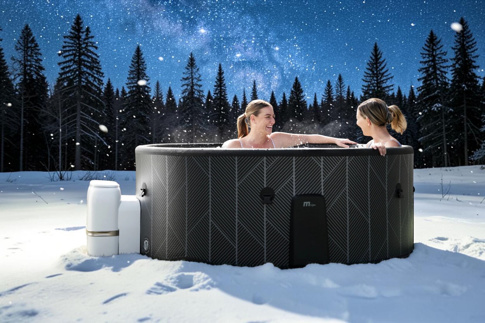 MSpa Whirlpool NOX ECO 2027 inkl. App + Hydromassagedüsen & 138 Luftdüsen - 173 cm