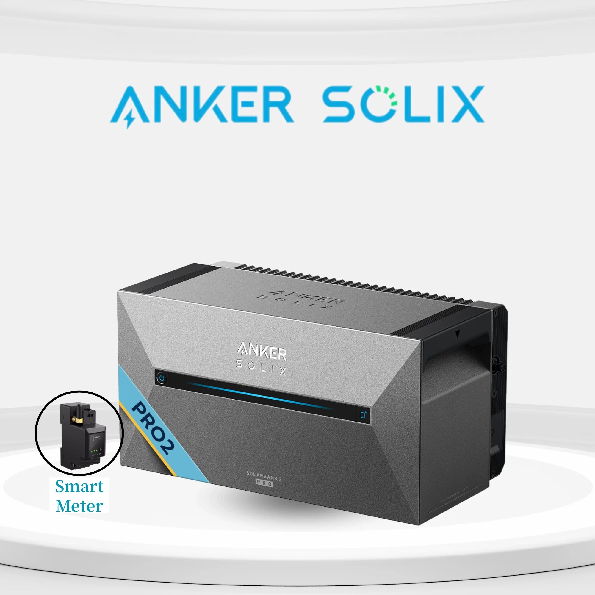 Anker SOLIX Solarbank 2 E1600 pro, Speicher f&uuml;r Balkonkraftwerk, 1,6kWh, mit Smart Meter 