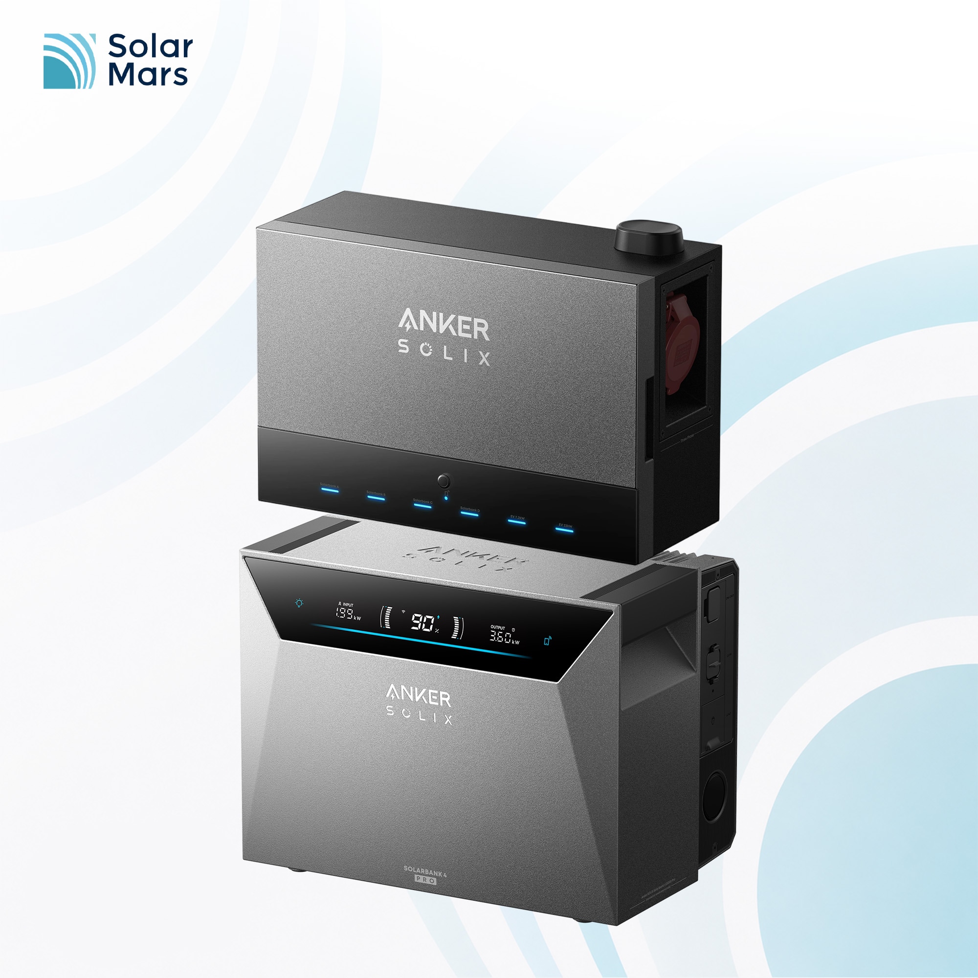 Anker SOLIX Power Dock mit Anker SOLIX Solarbank 4 E5000 Pro 