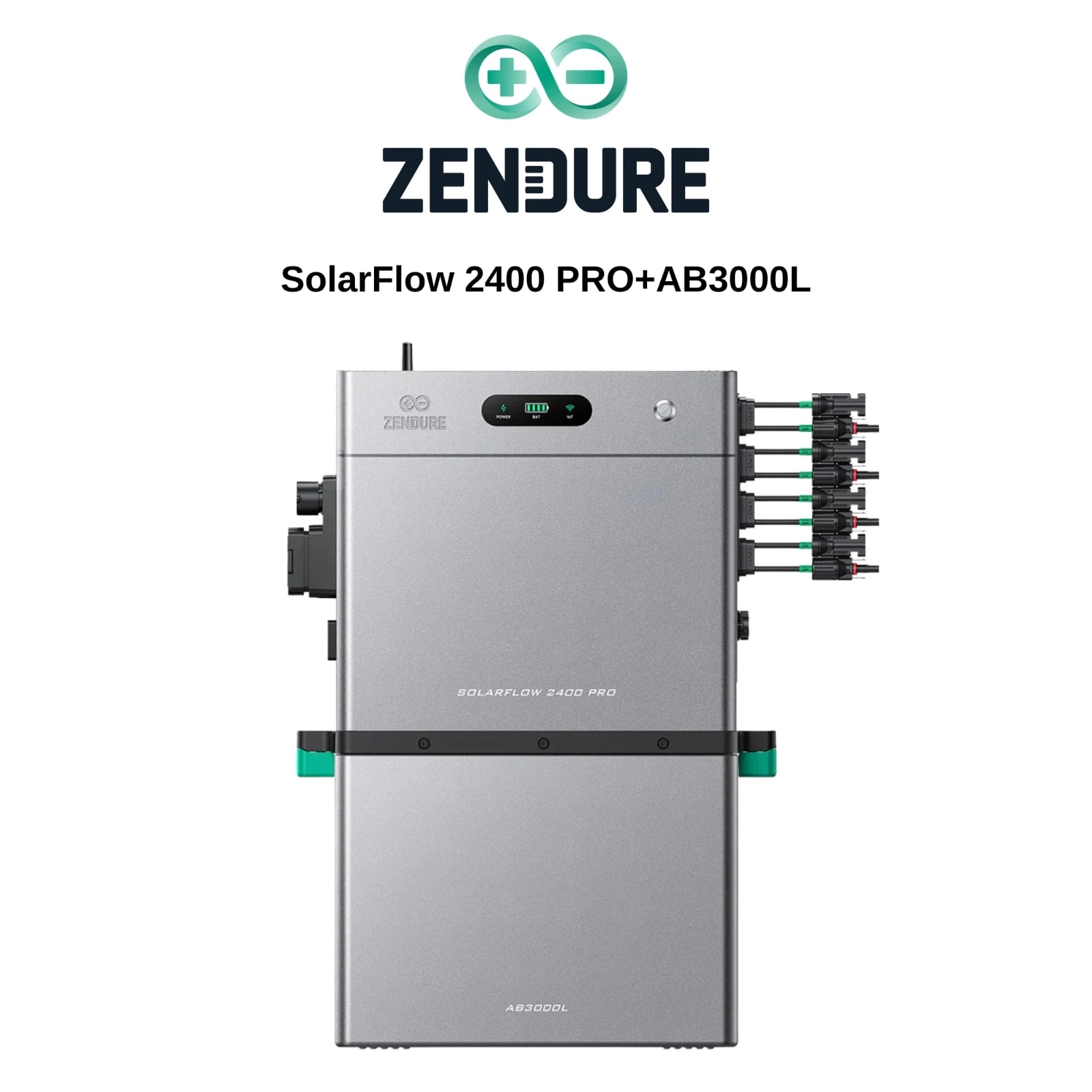 Zendure SolarFlow 2400 PRO mit Zendure SolarFlow AB3000L Erweiterungsakku, 5,28kwh 