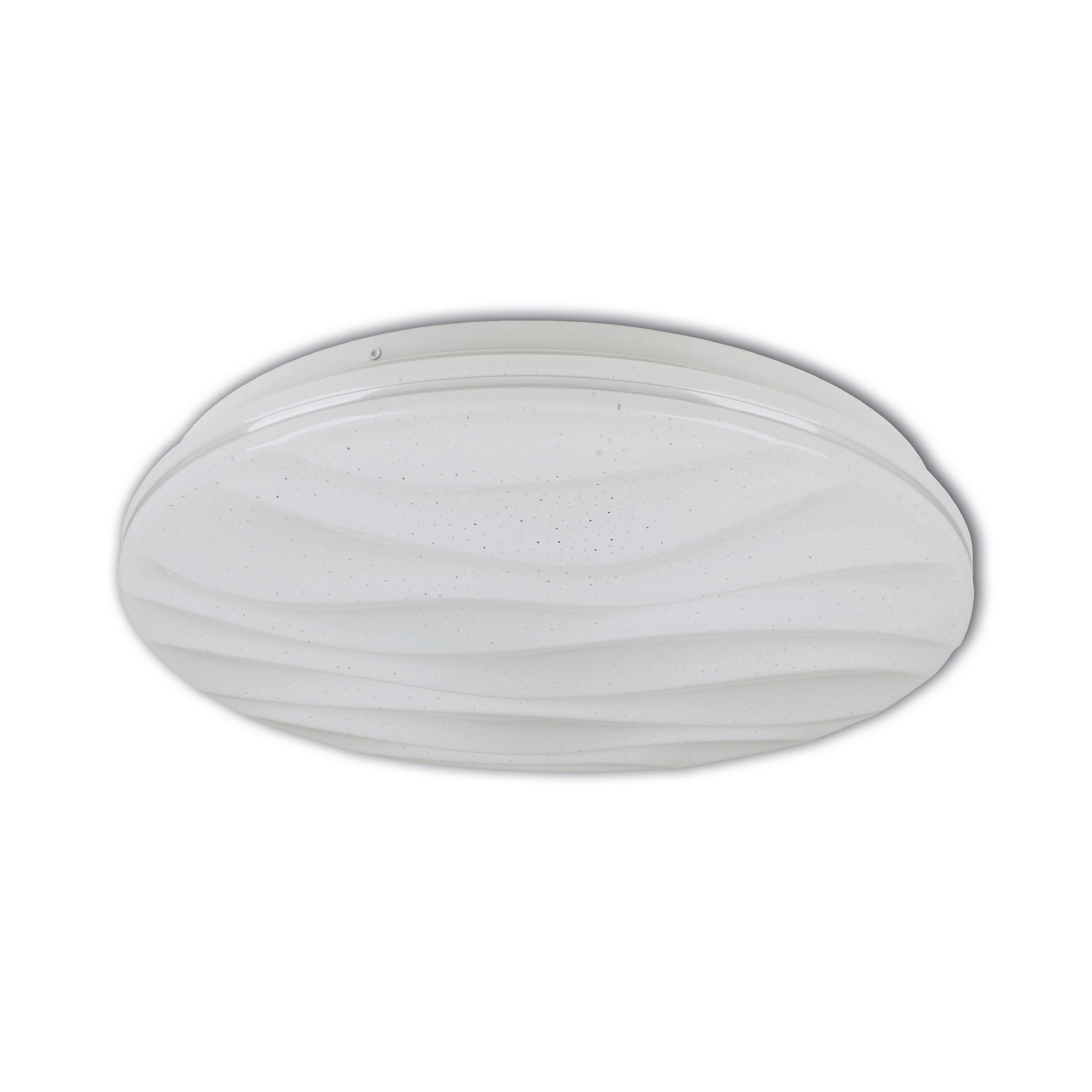 N&auml;ve Smart Home LED / CCT Deckenleuchte "AUSTIN" &Oslash;: 38cm inkl. Kristalleffekt 