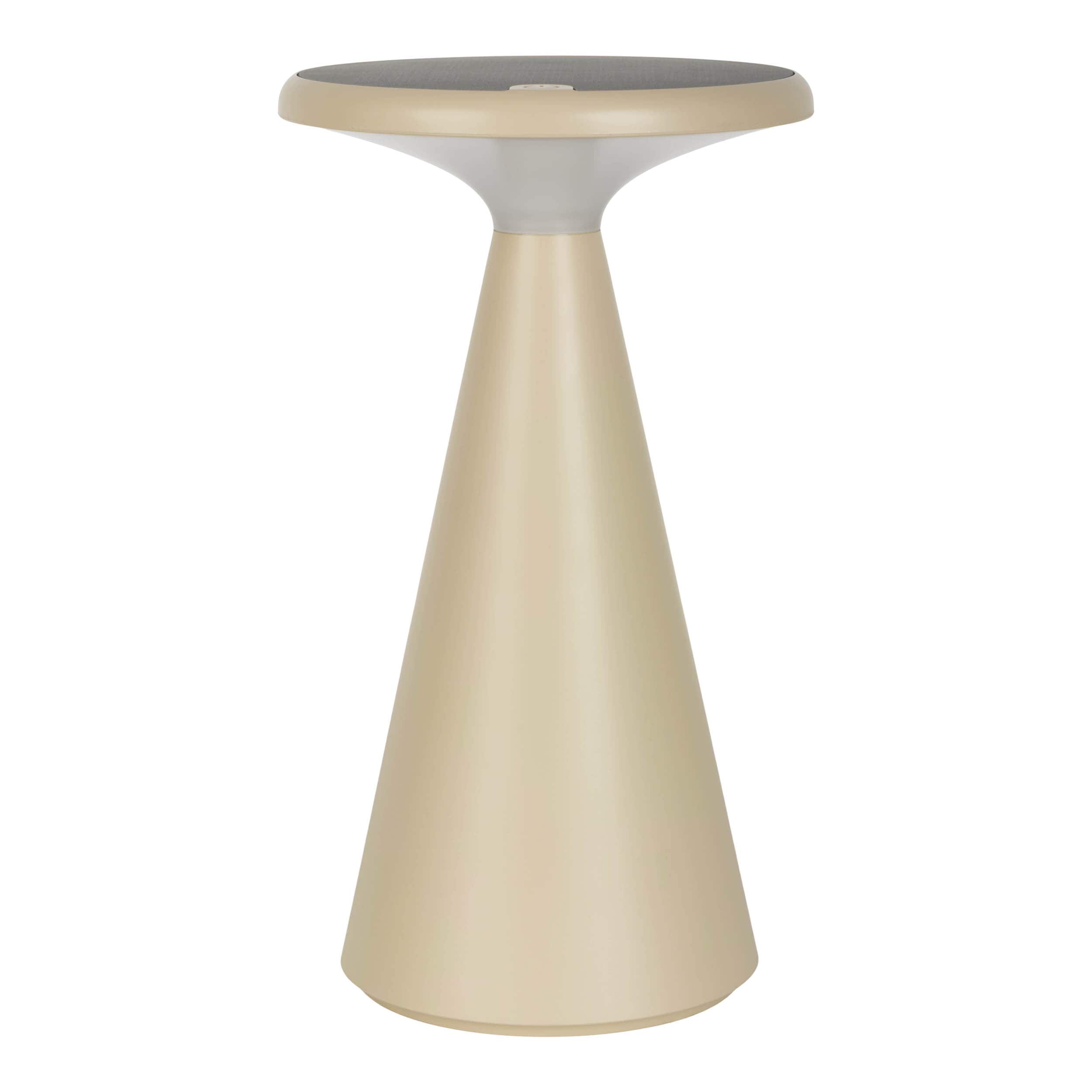 N&auml;ve Solar-/Akku-/Tischleuchte "PALU" H: 20cm beige 