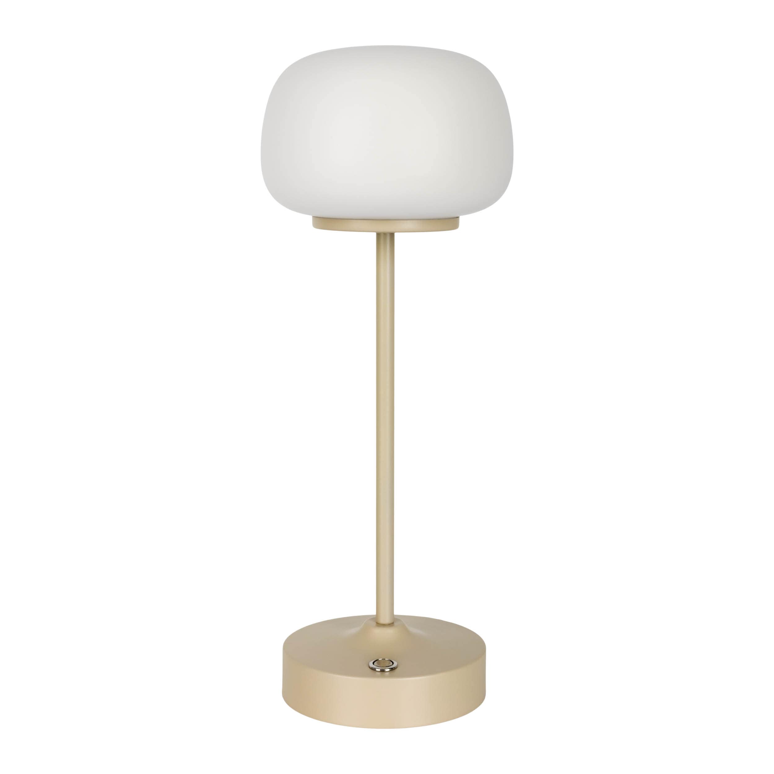 N&auml;ve LED Akku-/Tischleuchte "PINA" H: 30cm beige 