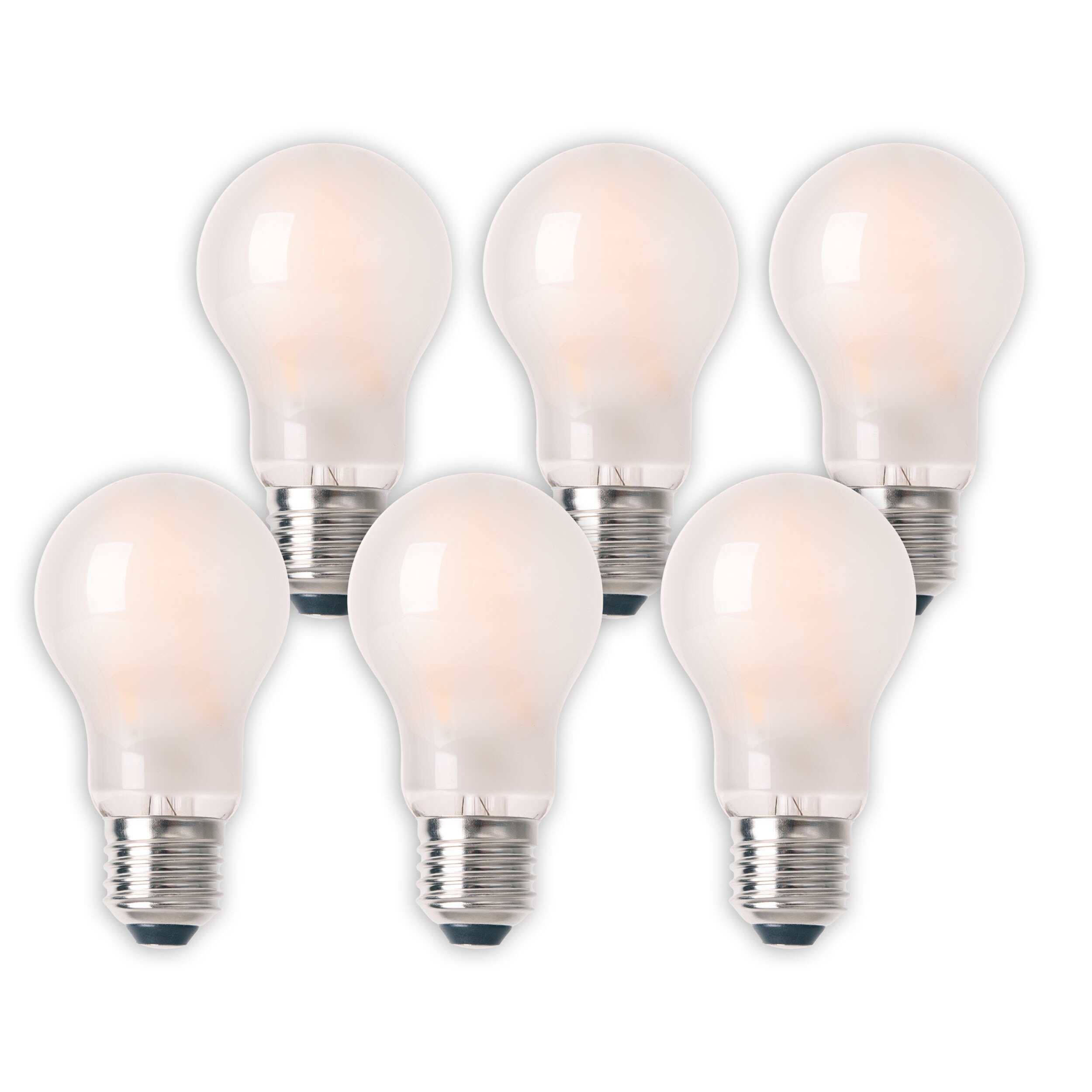 N&auml;ve 6er-Set LED Leuchtmittel "BOBS" E27/ 8W H: 10,8cm warmwei&szlig; 