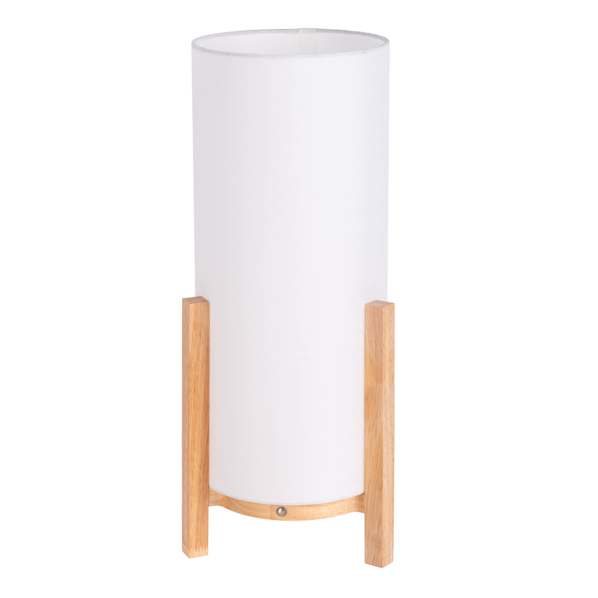 N&auml;ve Akkutischleuchte "MADITA" H: 48cm wei&szlig;/natur 