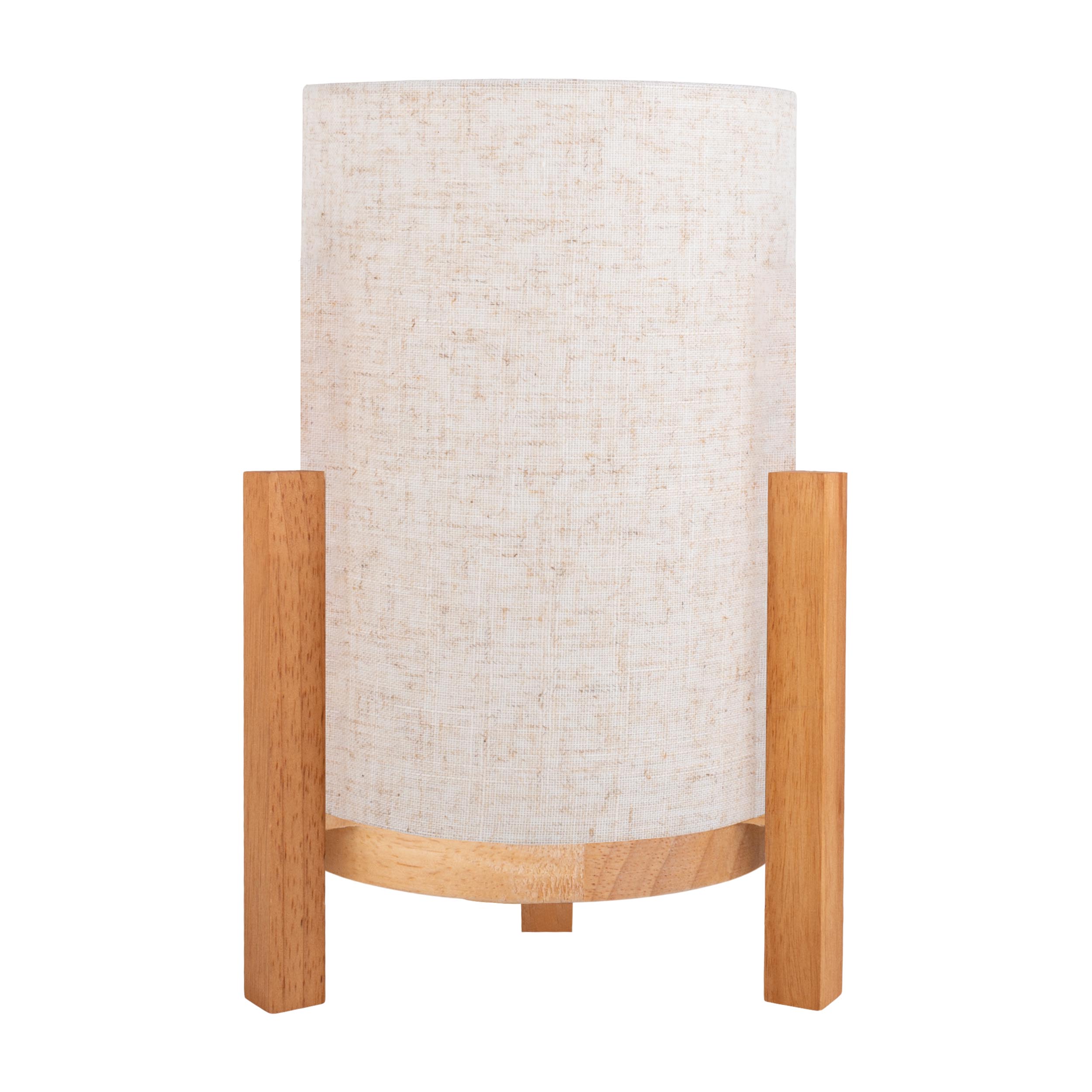 N&auml;ve Akkutischleuchte "MADITA" H: ca. 32cm leinen/natur 