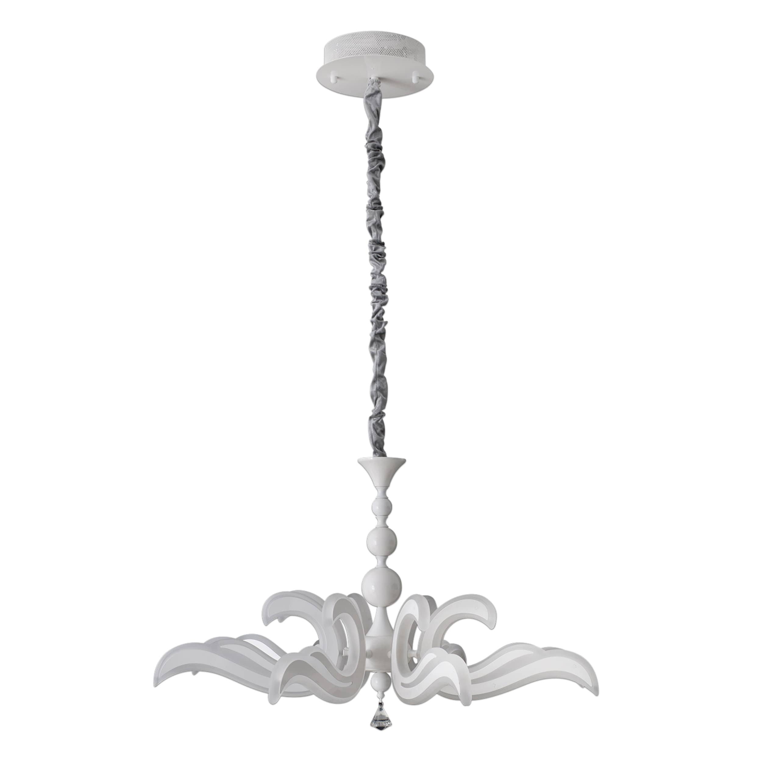 N&auml;ve LED-Krone wei&szlig; &Oslash;: 66cm "LUDWIG" 