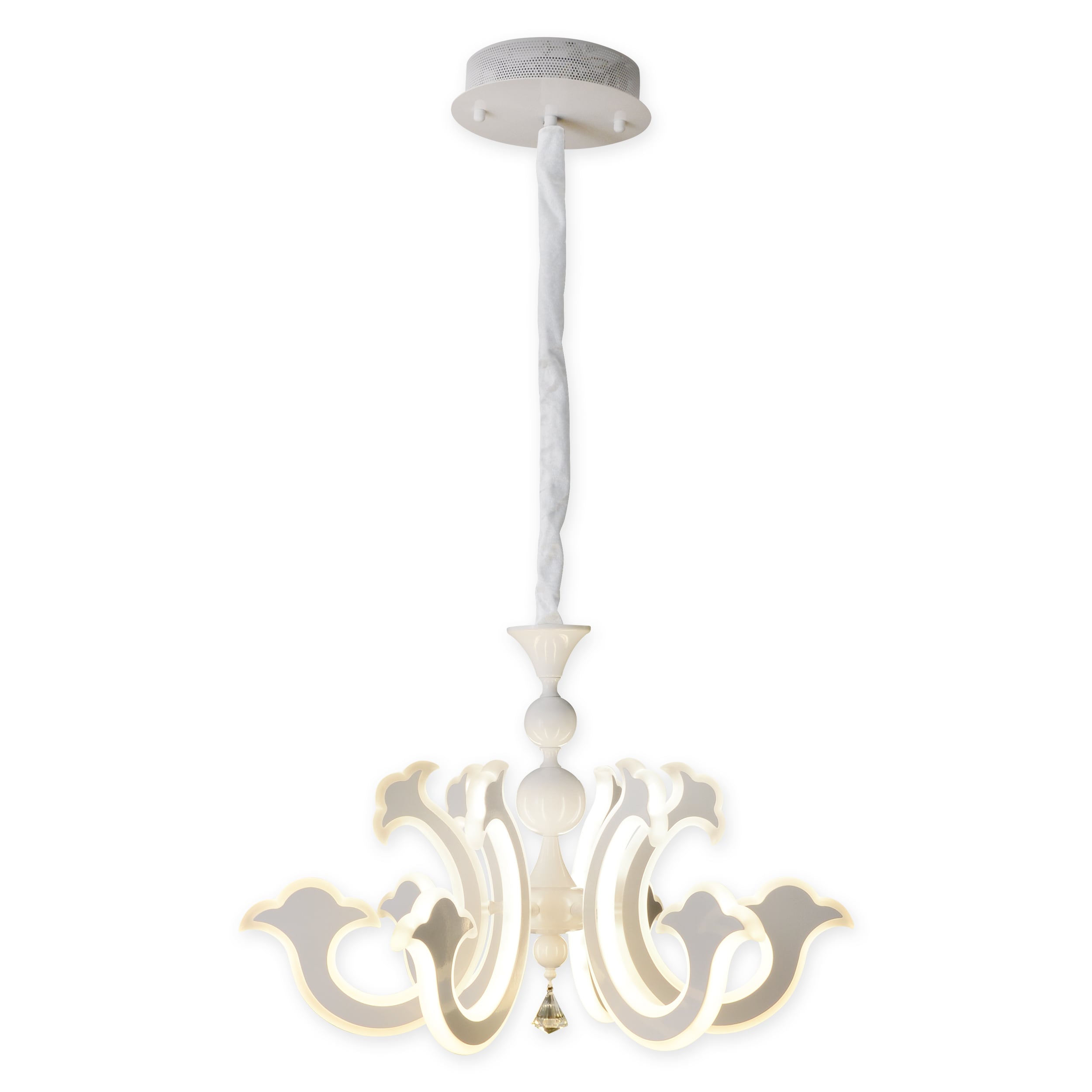 N&auml;ve LED-Krone wei&szlig; d: 66cm "LUDWIG" 