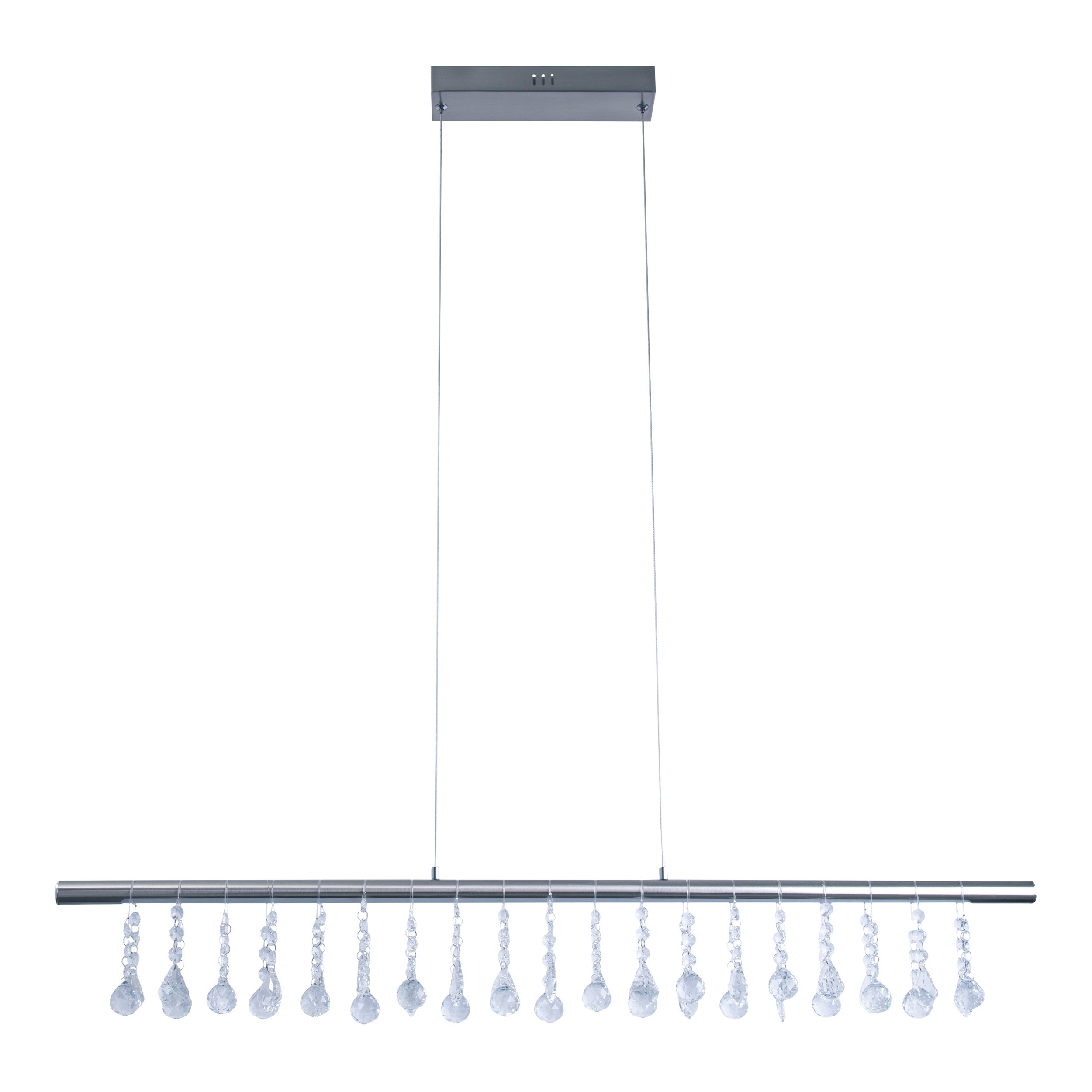 N&auml;ve LED Pendelleuchte "NOBILIS" L: 100cm satin-nickel 