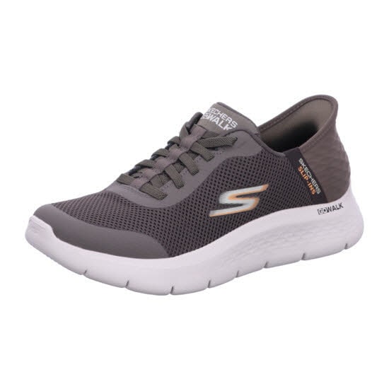 Skechers 216324 BRN GO WALK FLEX - HANDS UP Braun Shoes Gr. 42 