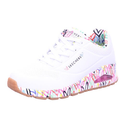 Skechers 155506 WHT UNO - LOVING LOVE Wei&szlig; Shoes Gr. 38 