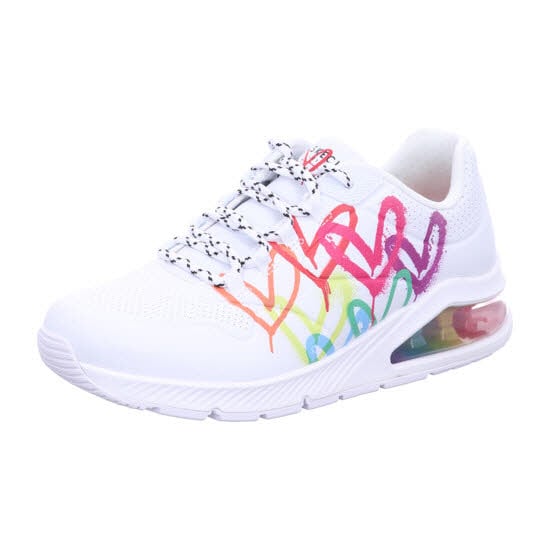 Skechers 155521 WHT UNO 2 - FLOATING LOVE Wei&szlig; Shoes Gr. 41 