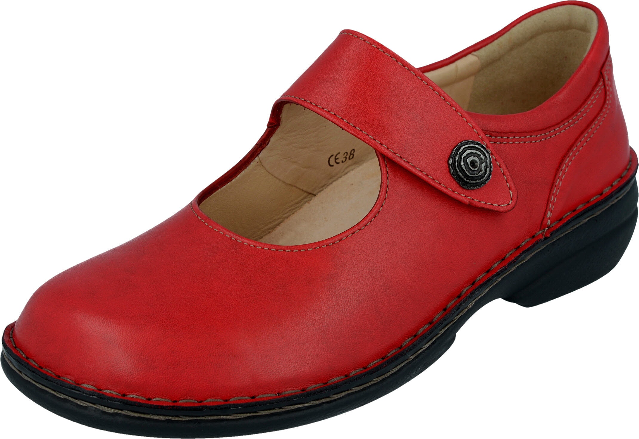 Finn Comfort 02058 256143 LAVAL Rot Shoes Gr. 42 