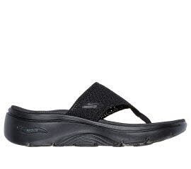 Skechers 140861 BBK GO WALK ARCH FIT 2.0 SAND - CARRIE Schwarz Sandal Gr. 39 