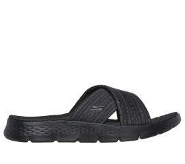 Skechers 141420 BKGY GO WALK FLEX SANDAL - IMPRESSED Schwarz Sandal Gr. 36 