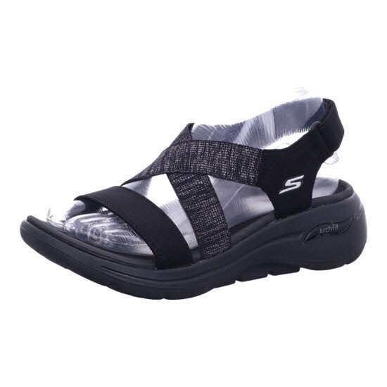 Skechers 140226 BBK GO WALK ARCH FIT - ASTONISH Schwarz Sandal Gr. 36 