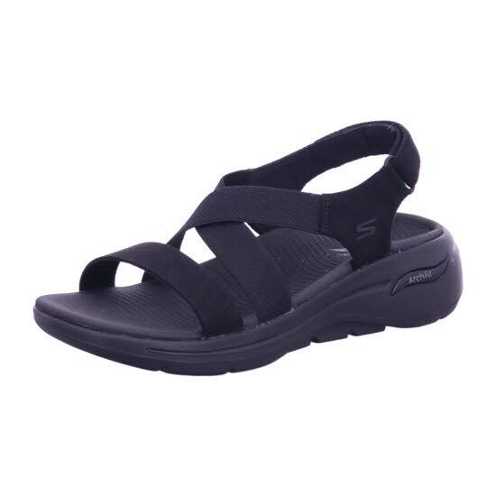 Skechers 140257 BBK GO WALK ARCH FIT - TREASURED Schwarz Sandal Gr. 41 