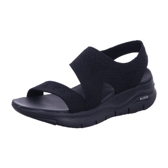 Skechers 119458 BBK ARCH FIT - BRIGHTEST DAY Schwarz Sandal Gr. 41 