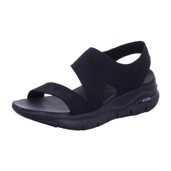 Skechers 119458 BBK ARCH FIT - BRIGHTEST DAY Schwarz Sandal Gr. 43 