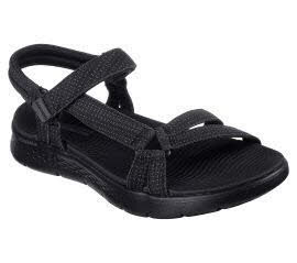 Skechers 141451 BBK GO WALK FLEX SANDAL - SUBLIME Schwarz Sandal Gr. 41 