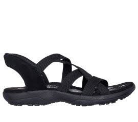 Skechers 163460 BBK REGGAE SLIM - STRETCH FLEX Schwarz Sandal Gr. 35 