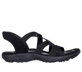 Skechers 163460 BBK REGGAE SLIM - STRETCH FLEX Schwarz Sandal Gr. 37 
