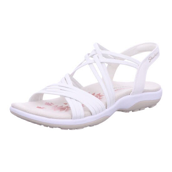 Skechers 163185 WHT REGGAE SLIM - SUNNYSIDE Wei&szlig; Sandal Gr. 42 