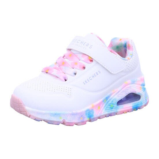 Skechers 310321L WMLT UNO GEN1 - FRESH BLOOMS Wei&szlig; Shoes Gr. 27 