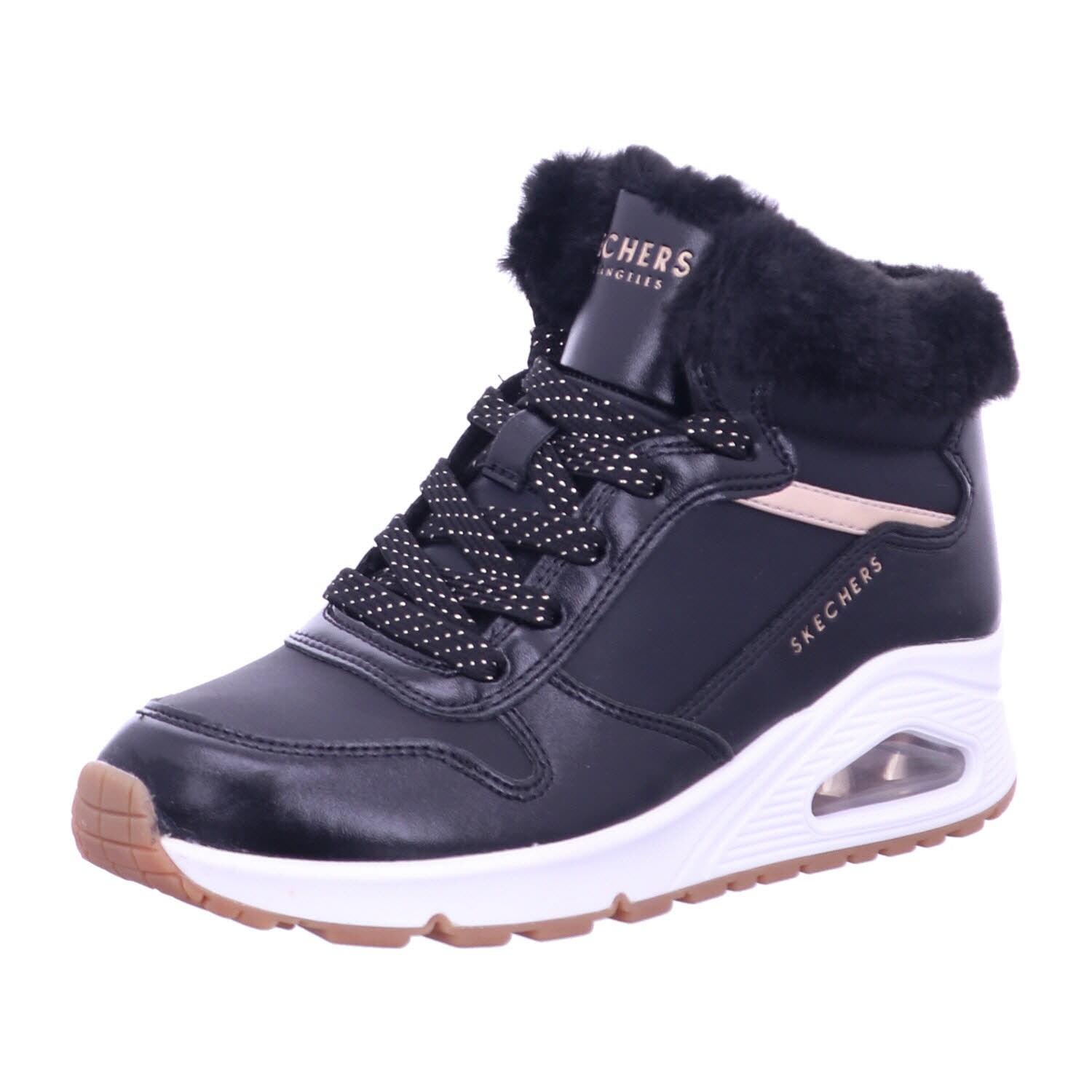 Skechers 310518L BKRG UNO - COZY ON AIR Schwarz Shoes Gr. 31 