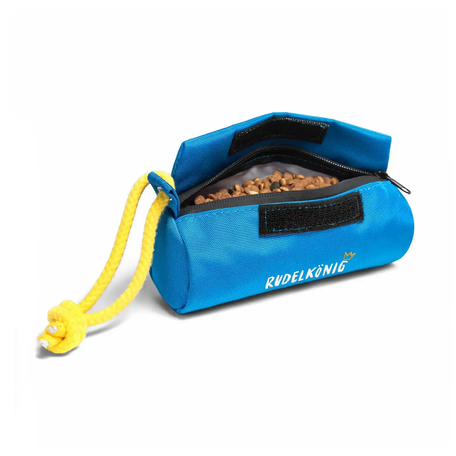 Rudelk&ouml;nig Futterdummy in Grau Apportierdummy Futterbeutel Hunde robust langlebig Leckerlis Training 