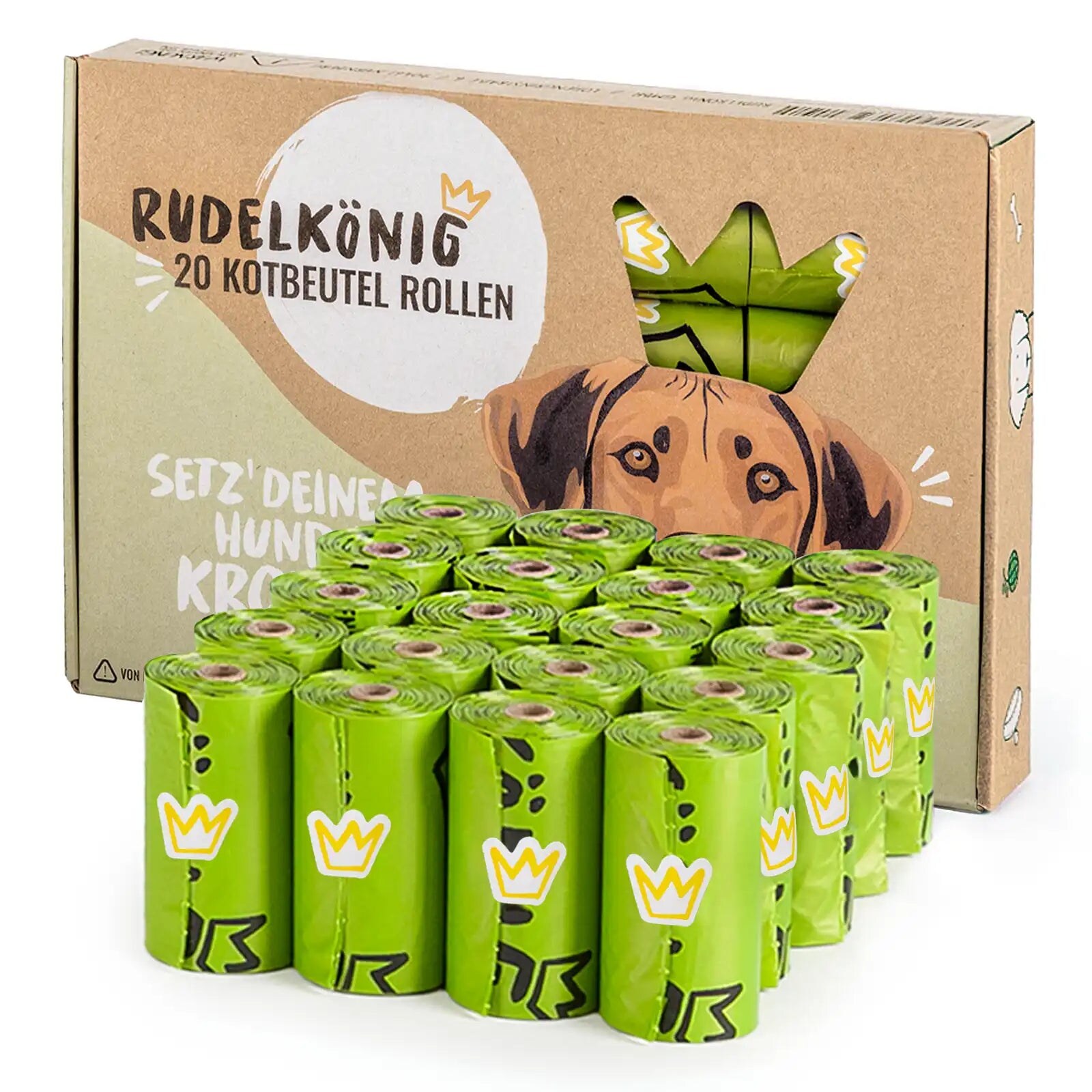 270 Hundekotbeutel in Grün mit Kotbeutelspender Gassibeutel Kotbeutel reißfest umweltfreundlich
