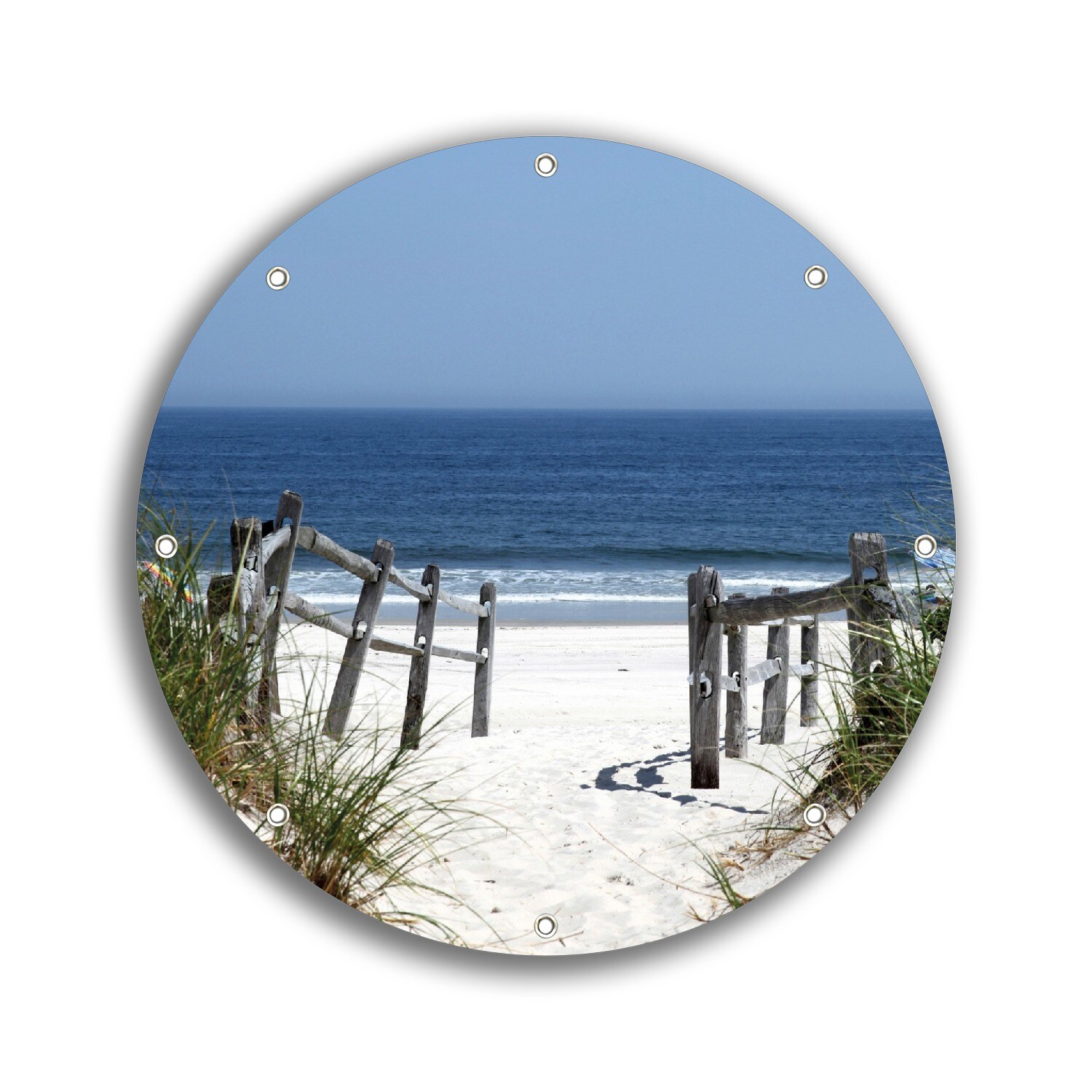 Gartenposter ca. 60 x 90 cm Blick auf Strand