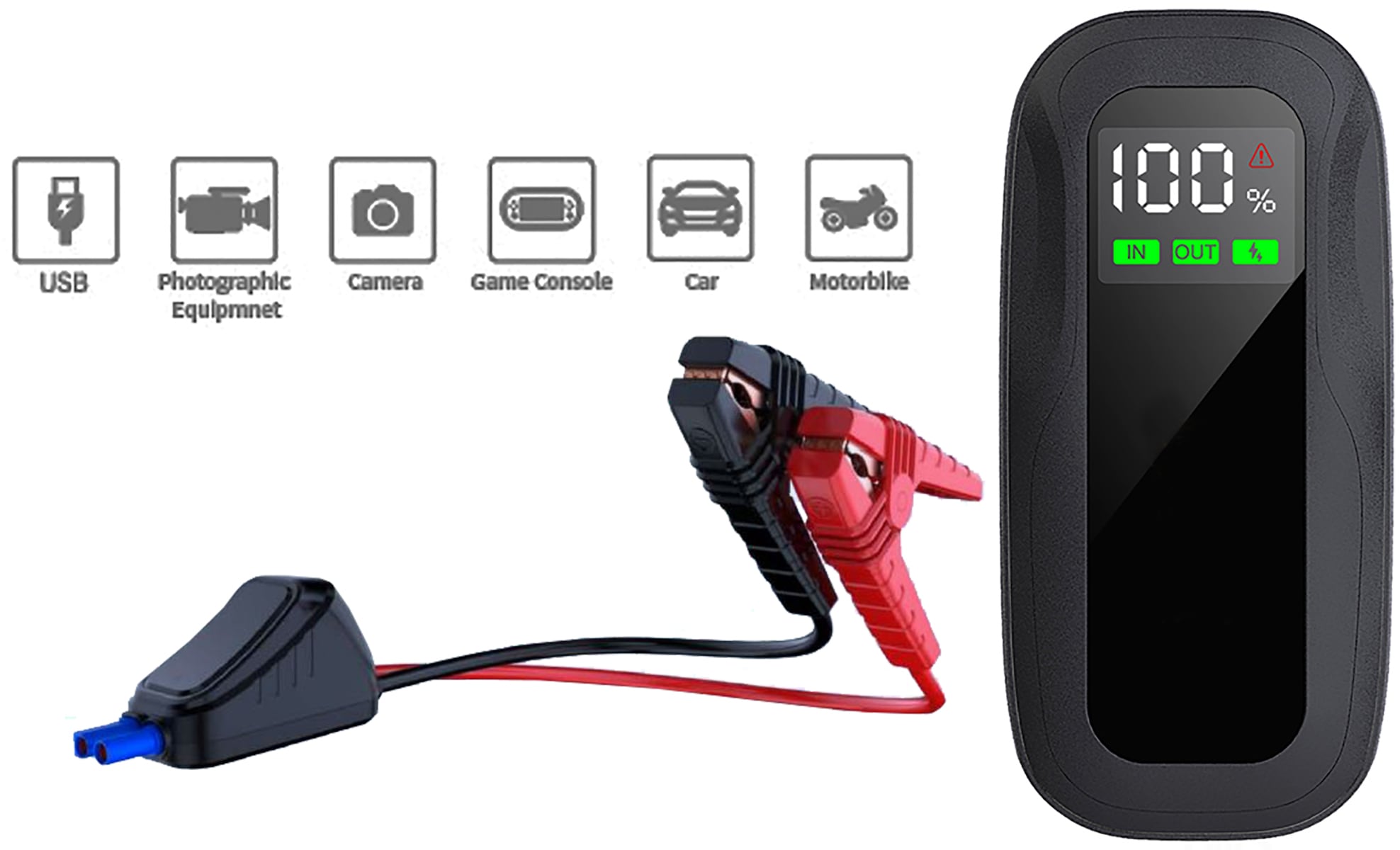 JTC-24 Auto Jump Starter JSG72, Starthilfe, 16000 mAh 