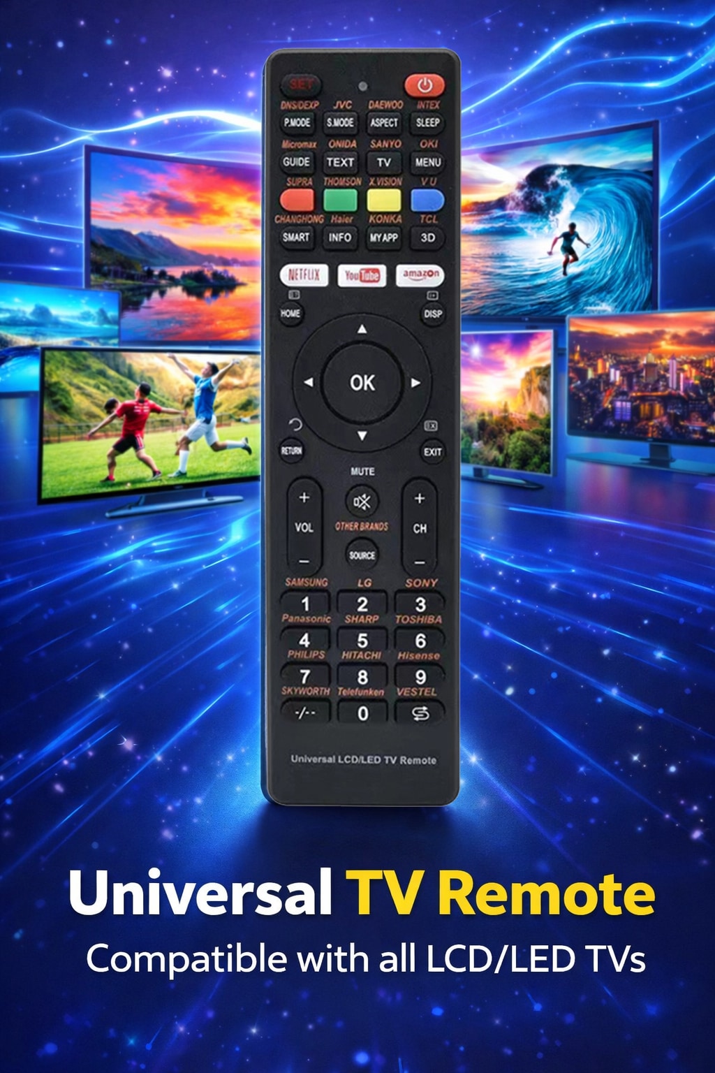 JTC-24 IR-1130 Universal-TV Fernbedienung 