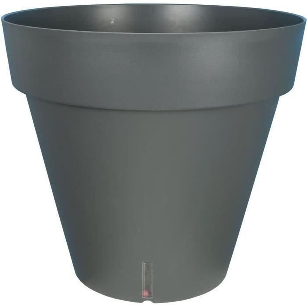 RIVIERA RIVIERA LOFT runder Blumenkasten &ndash; Kunststoff &ndash; Durchmesser 30 cm &ndash; Grau 